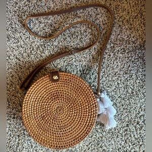 Rattan Crossbody Bag